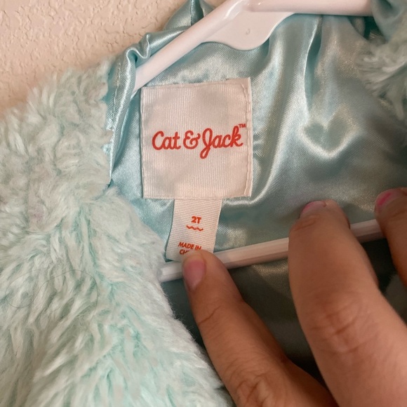 Cat & Jack Mint, Pink, and Purple Warm and Cozy Pea Coat size 2T - Picture 5 of 5